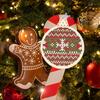 Wooden Christmas Cross Stitch Pendants, 3D Embroidery Ornament DIY Crafts, Festive Tree Decorations  Ribbon and Thread, Artistic Needlework Supplies