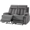 VEVOR Loveseat Recliner Sofa, Power Reclining Couch with Heating and Massage, Soft Velvet Electric Recliner Sofa with USB Ports