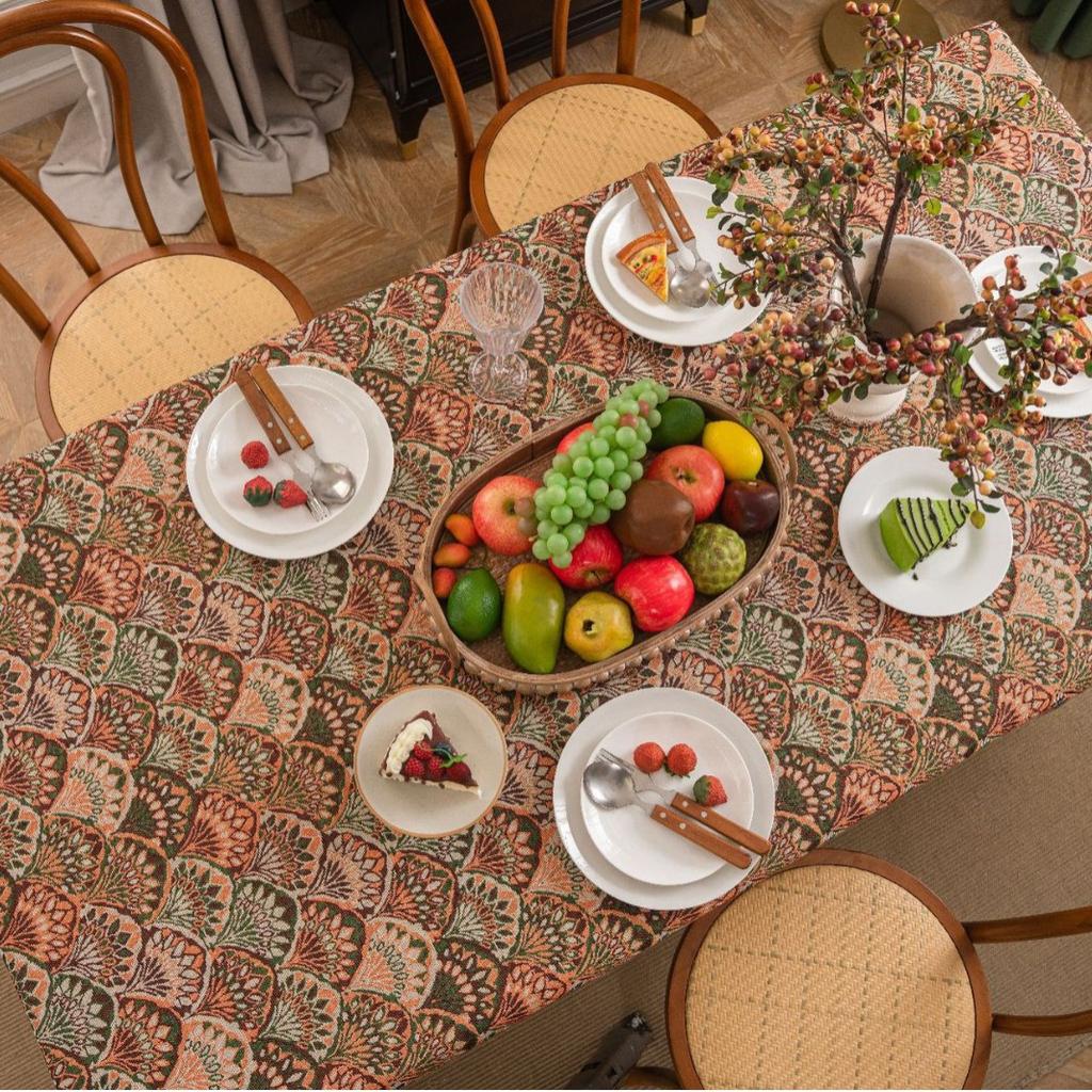 Cotton Linen Tablecloth for Rectangle Tables, Wrinkle Free Washable Table Cloth Dining Table Cover for Kitchen and Outdoor Use