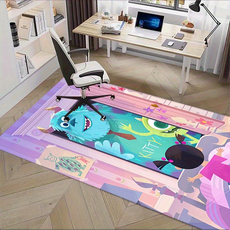 Office Rug Monsters, Inc. Theme 3D Printed Anti-Slip Rug-Machine Washable for Living Room
