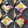 The RRose Of Versailles Square Cushion Pillow Case Sofa  BedroomLiving Room Backrest Multiple Sizes Washable Covers