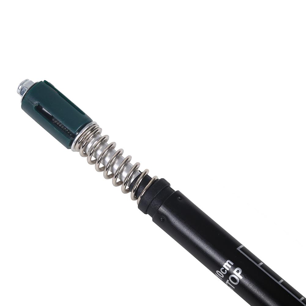 Aluminium Alloy Telescopic Lightweight Anti Skid Walking Cane Stick   Pole (Black)