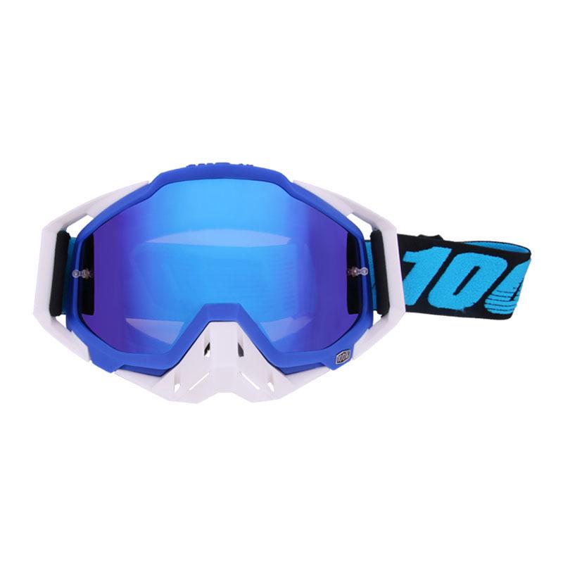 100 Off-Road Motorcycle Goggles with Nose Guard & Windshield Protection for Adults