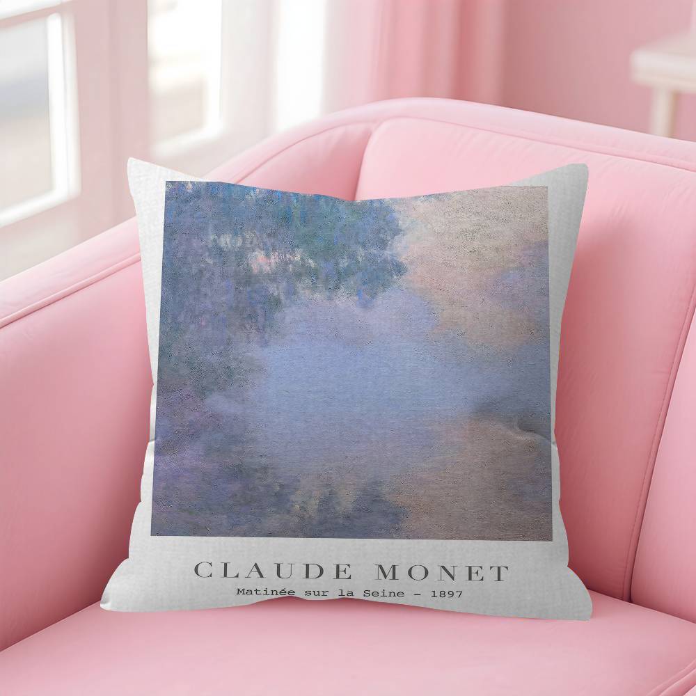 Famous Water Lily Sunrise Pillow Anime Pillow Sofa Bed Head Pillow Cover Cushion Cover Fashion
