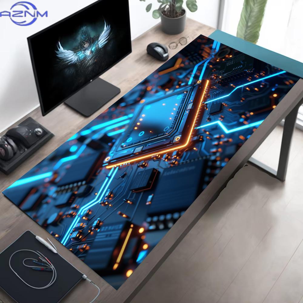 Inside Motherboard Circuit Board Mouse Pad Large Keyboard Antislip Table Cushion Office Desk Mat Pc Gamer Accessories Mousepad