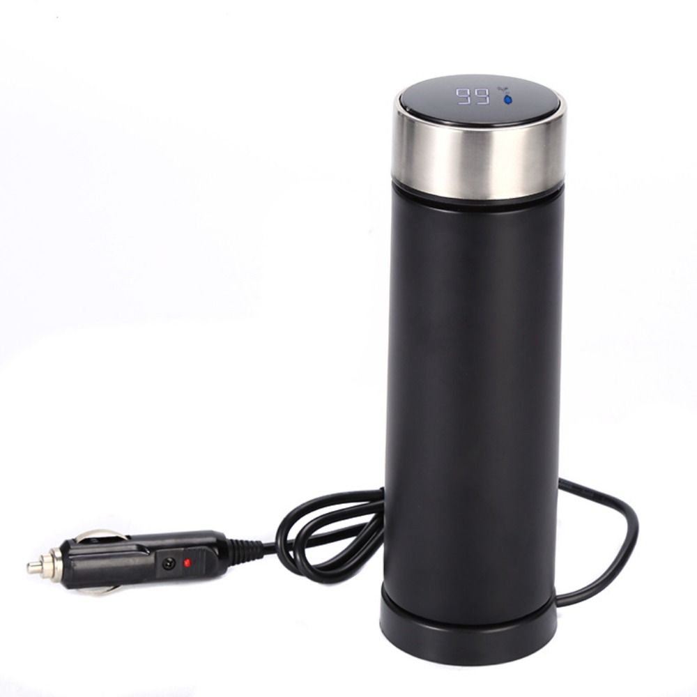 Electric Car Heated Travel Pot. Stainless Steel Vehicle Heating Cup  Outdoor Sports