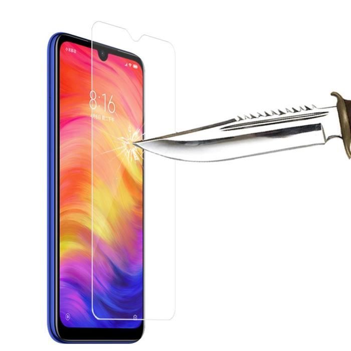 Film de protection - VCOMP - Xiaomi Redmi Note 7/7 Pro - Verre Trempé - Pack de 3 - Résistant aux rayures