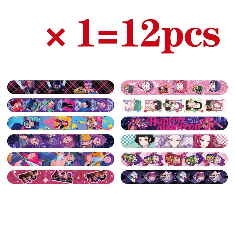 Vând 12-36 buc KPOP Demon Hunters Party Brățară Slap Brățară Snap Cadou Pentru Studenți Fete Jocuri Jucării Petrecere de Crăciun