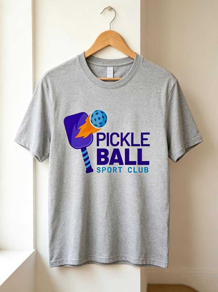 Pickleball Sport Club TShirt Funny Player Team Gift Shirt for Unisex Unisex Casual Tee Streetwear Lover Life Fun Cotton Short Black