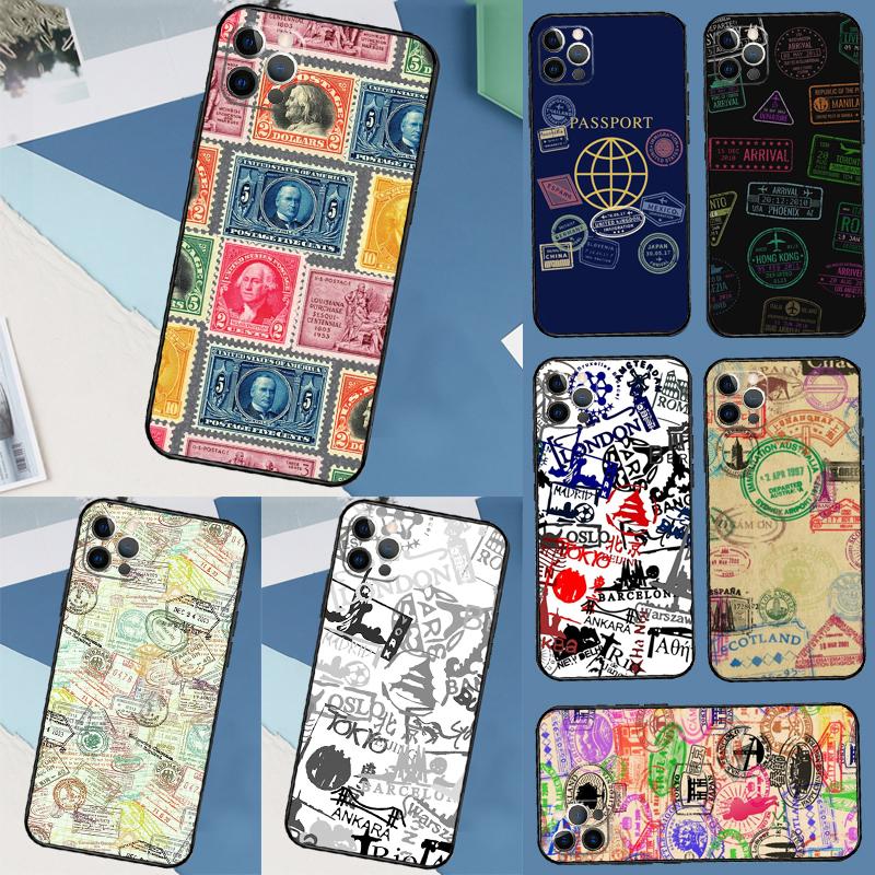 Passport Travel Stamps Case For Oppo A5 Pro A15 A17 A57 A77 A94 A74 A54 A16 A76 A96 A40 A60 A80 A18 A38 A58 A78 A98