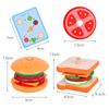 DIY Pretend Play Toy Simulation Hamburger Sandwich Shape Color Pairing Food Classic Play House Early Education For Children