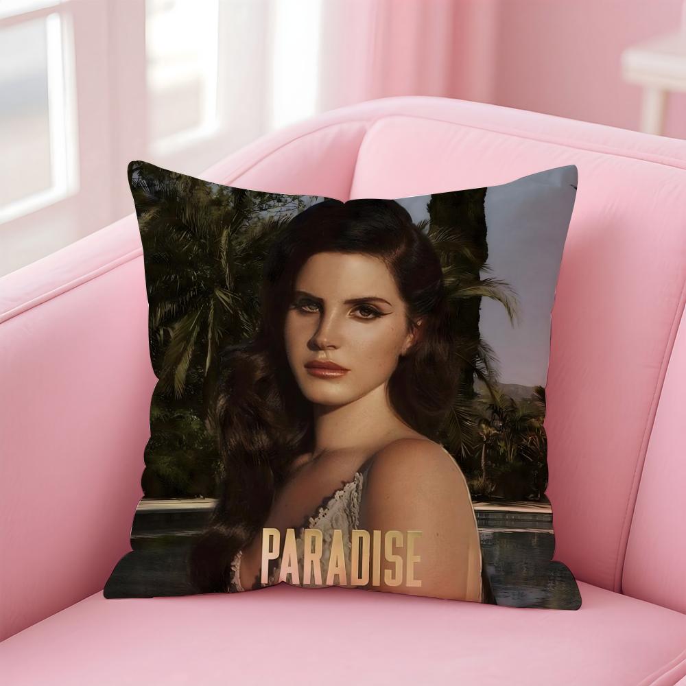 L-Lana Del Reys Kuddfodral Bekvämt Vändbart Kuddfodral Perfekt för Bil Soffa Sovrum & Mer