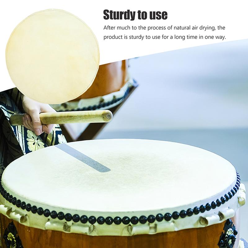 30Cm/35Cm African Drum Skin Fittings Tambourine Replacement Percussion Part Bongo African Drum Covers Drum Goat Skin