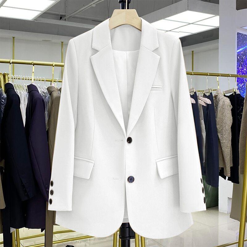 New Spring Autumn Fashion Suit  Black White Green Coat  Casual Loose Orange Blazers