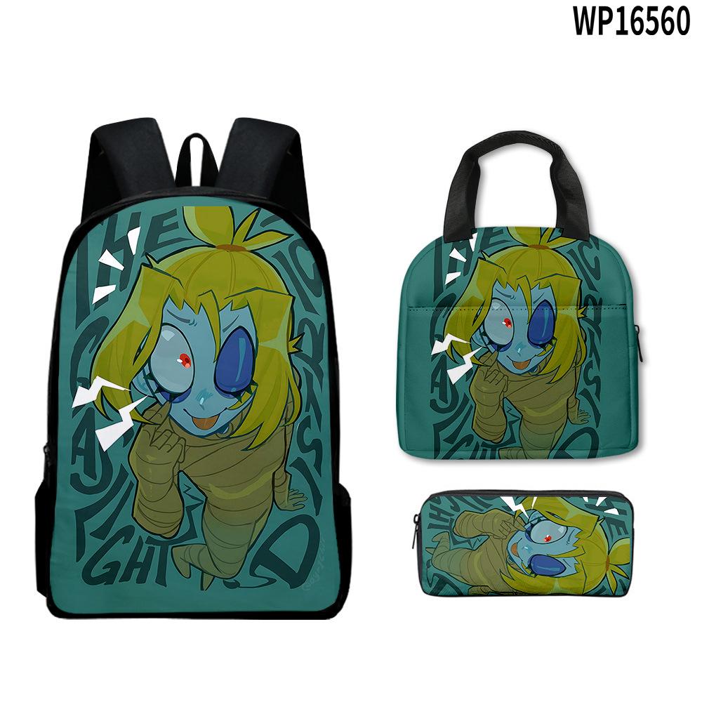 Hip Hop Beliebt Seltsam Lustig Zoonomaly 3D Gedruckt 3 Stück/Set Schüler Rucksäcke Laptop Tagesrucksack Rucksack Brottasche Federmäppchen