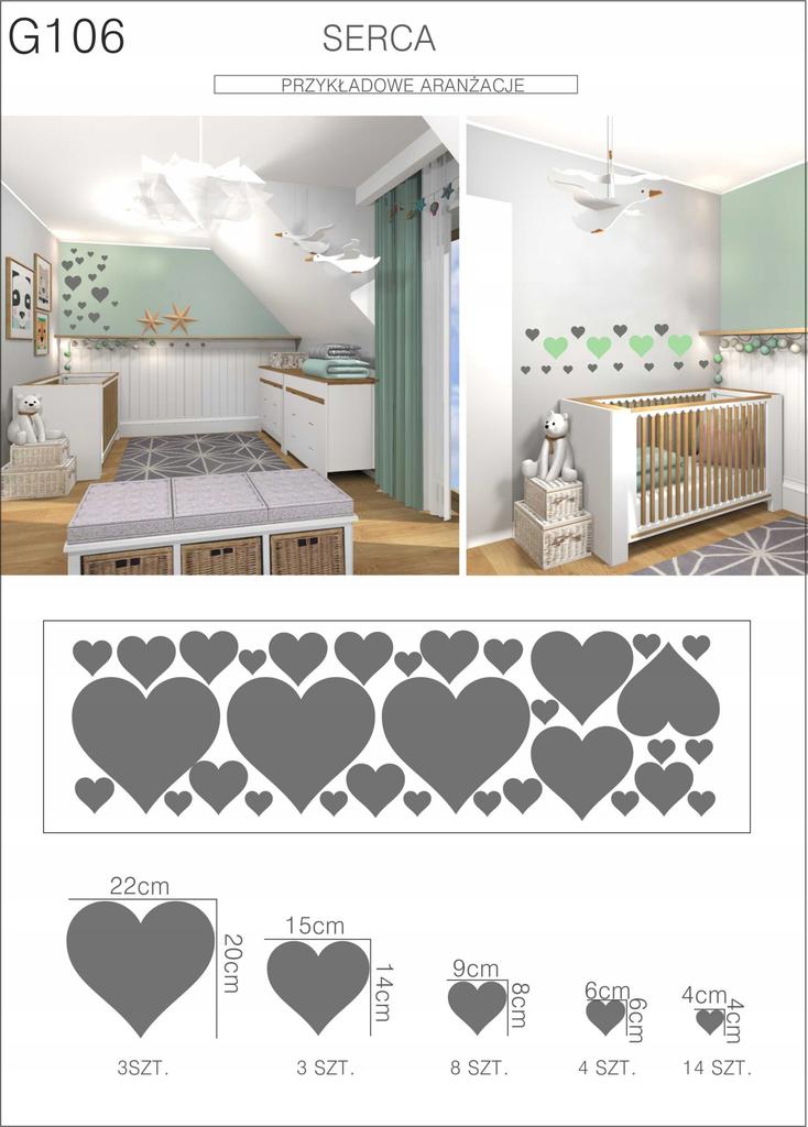 Wall stickers, shapes, sets, stars