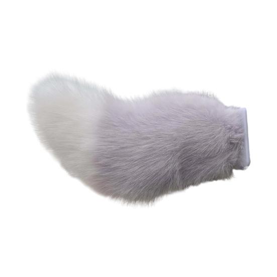Faux Fur Electric Wagging Tail for Car, Remote Control Moving Tail Decoration, Rechargeable Detachable Auto Accessory for Anime Cosplay
