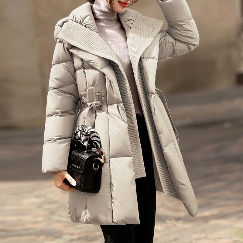 XUEXI Damen Wintermantel mit 90% Gänsedaunen