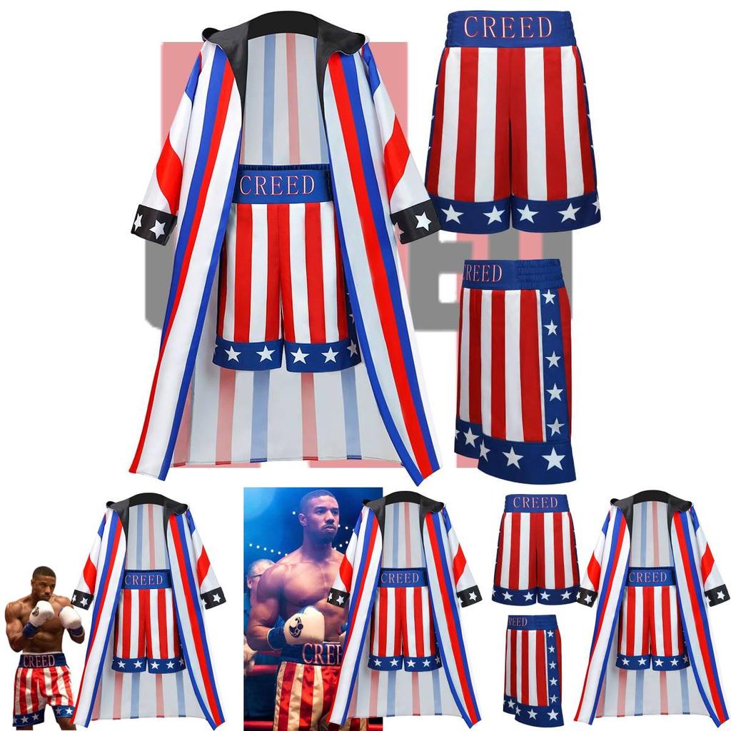 Adonis Creed Inspiriertes Kostümset für Halloween und Bühnenauftritte Hochwertiges Polyestermaterial