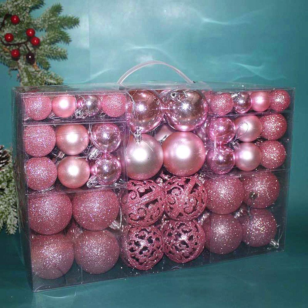 100pcs/box Multiple Colour Xmas Tree Decorative Ball Christmas Ball Gift Box  Ceiling Decoration