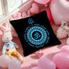 The S-Shiva T-Trident Pillow Case Soft Plush Fabric Double-Sided Printed Cushion Cover Warm Winter Sofa Pillow Case