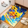Energetic Pikachu Action Artwork Patterned carpet, suitable as a non slip play mat for the living room and bedroom sofa