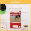 Storage Wallmounted Multipocket Bag Cotton Linen Home Decor Creative Fabric Art
