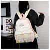 Schoolbag Korean Version Ins Cartoon Backpack for Women, Large Capacity, Small Fresh Student Schoolbag, Two-dimensional Girl, Bar Pain Bag for Women
