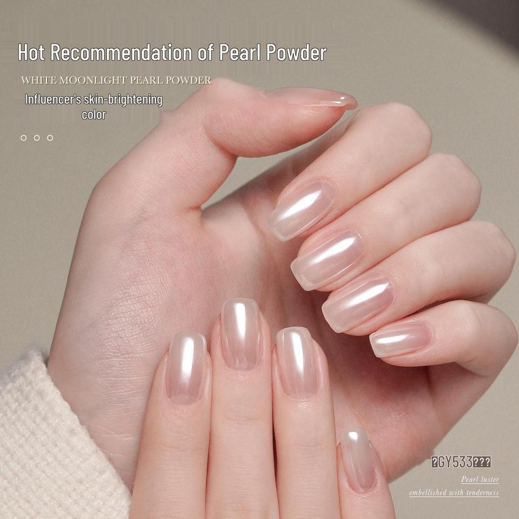 Goya Hailey Aurora Pearl Nail Art Powder - Magic Mirror Moonlight Gel Decoration