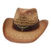 Straw Cowboy Hats with Wide Brims For Horseback Sports Country Styles Lightweight Design Unisex Headwear
