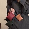 Solid Color Pu Leather Coin Purse Travel Small Storage Bag Hanging Neck Coin Purse  Streetwear