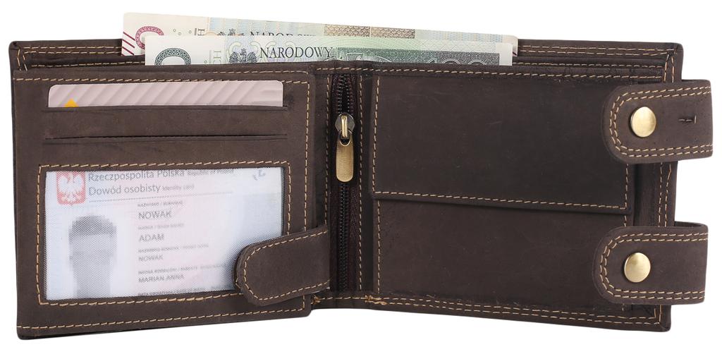 Men's Leather Wallet 2900-BIC BROWN