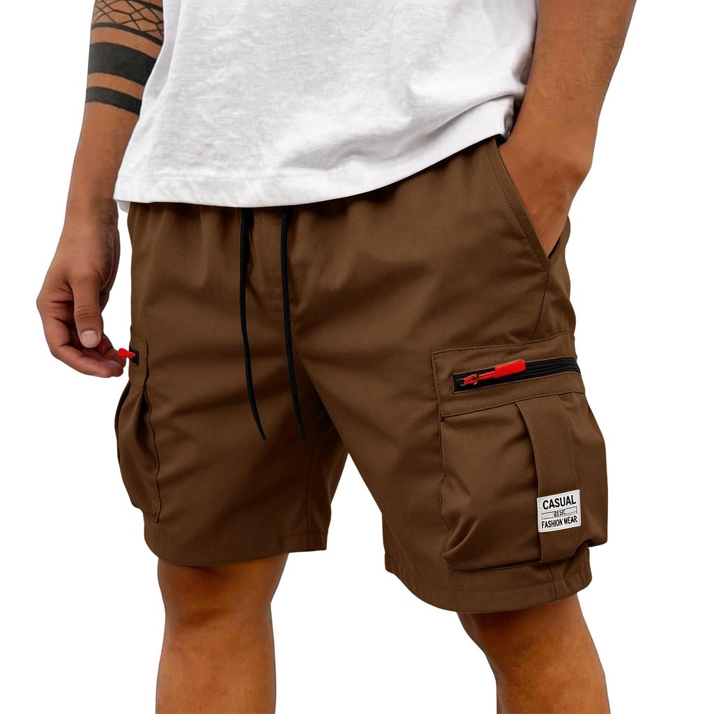 Men's Cargo Shorts Men's Short Trousers Summer Cargo Trousers With Zip And Buttons Multiple Pockets Work Trousers Men's Sports Shorts