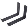 2 Pcs Wall Mount L Shaped Bracket Heavy Duty Iron L Corner Brace Joint Angle Shelves Support