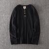 Big Brand Goods ~ Export Label Cutting Factory Direct Sales Fall Winter Men Long-T-Shirt Pure Cotton OEM Goods Tail Goods Bottoming Shirt Fashion