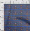 oneOone Cotton Flex Fabric Floral Block Print Fabric BTY 40 Inch Wide