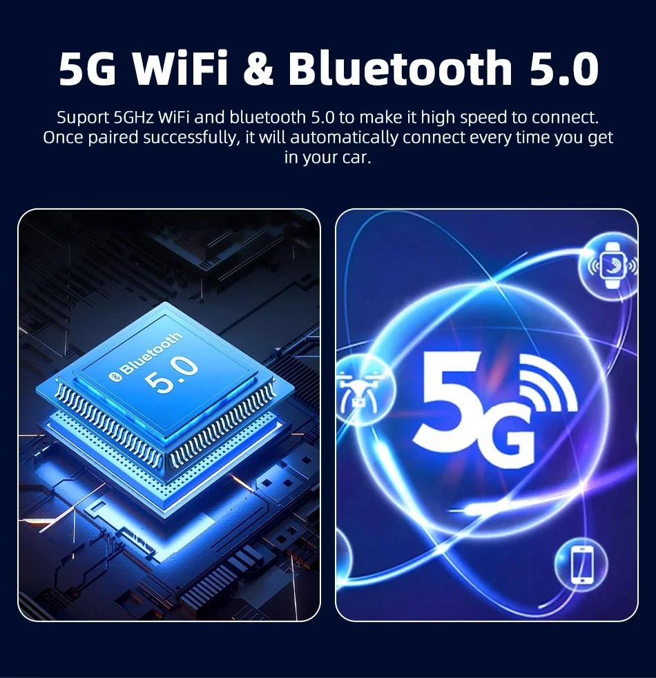 2in1 Wired to Wireless CarPlay Adapter & Android Auto Wireless Adapter Plug & Play WiFi Bluetooth Connect For Wired Carplay Cars