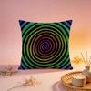Psychedelic Stripe Pattern Cushion Cover Comfortable Durable Pillow Cover MultiScene for Home Office Car Sofa