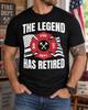 The Legend Has Retired Shirt, Firefighter Retirement Tee, American Flag Design, Fire Department Gift, First Responder Farewell Party Tribute