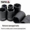YATO Car Tire Nut Remover - Damaged or Slipping Nut Anti-Slip Tool