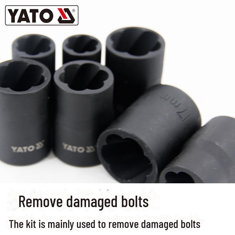 YATO Car Tire Nut Remover - Damaged or Slipping Nut Anti-Slip Tool