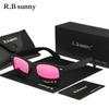 RBsunny Driving Sunglasses Men‘s Outdoor Polarized UV400 Glasses TR90 Fashion Women HD Mirror Lens Round Night Vision Eyewear