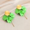 Pinkdudu Rose Flower Petal Drop Earrings Resin Gradient Color Flower Earrings Women Jewelry PD2382PD2382