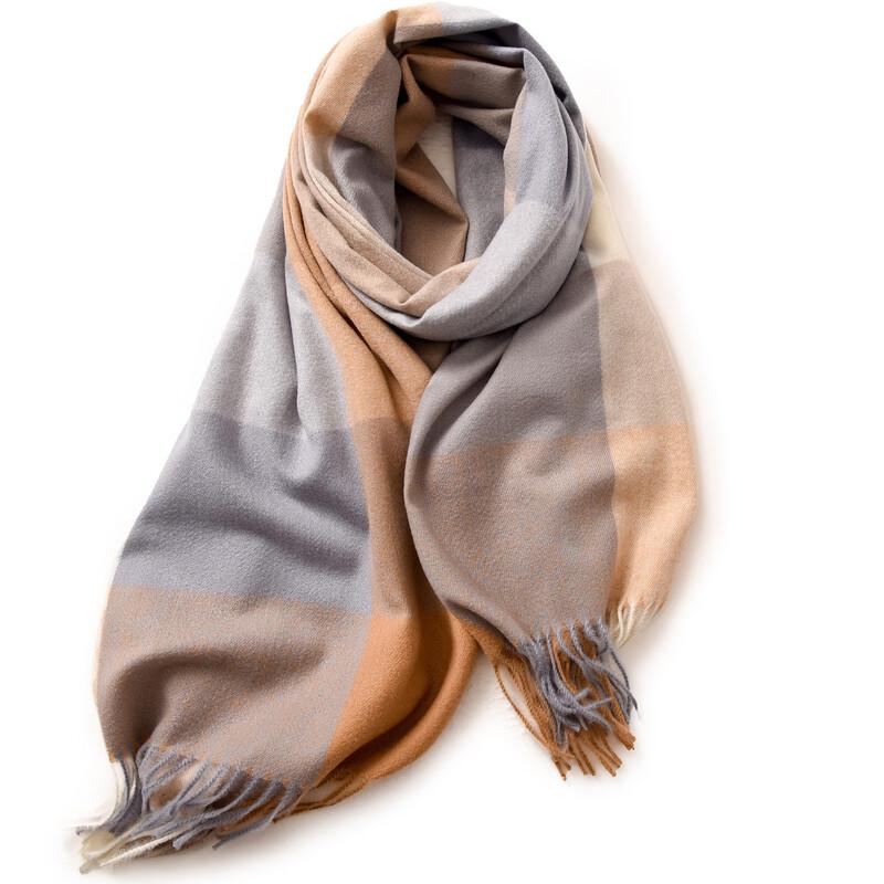 Fashion Women s Striped Plaid Tassel Shawl Scarf