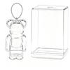 Bearbrick 8cm Protective Case 3D Scan Design 2WAY Set Clear Keychain Extra Large Display Included TPU Yellowing Prevention Dustproof Shock Resistant