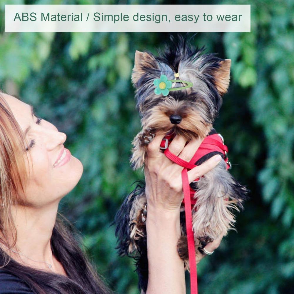 32pcs Resin Dog Hair Bow 3.5CM Size Dog Grooming Accessory Easy Use Pet BB Clip Daily Wear