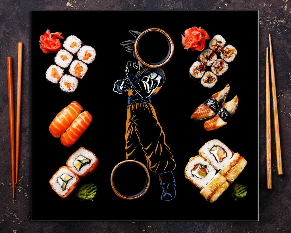 PANEL SZKLANY DO KUCHNI 65x60 Anime