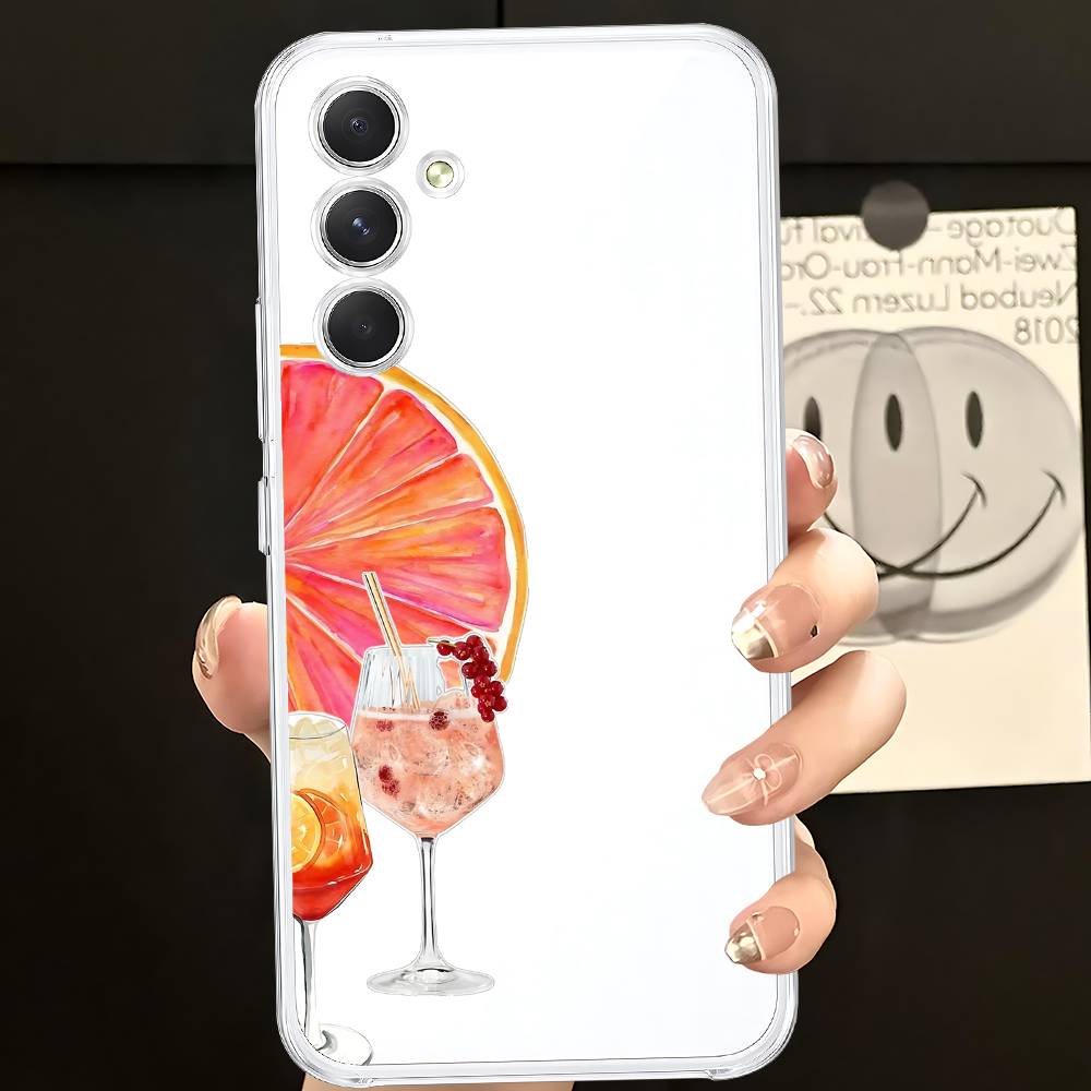 New Hot Fashion Spritzs Aperols HD Clear Transparent Phone Case For Samsung Galaxy A52,A12,A51,S24,S23,S22ULTRA,S21 Edge,S20LITE