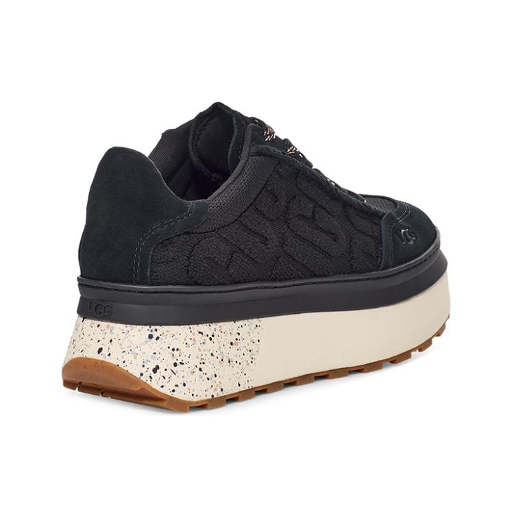 UGG Marin Lace Logo Sneaker 'Black' Women's 1125025-BLK