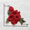 Red Three-Dimensional Embroidery Polyester Lace, Lace Collar Clothing Accessories Diy